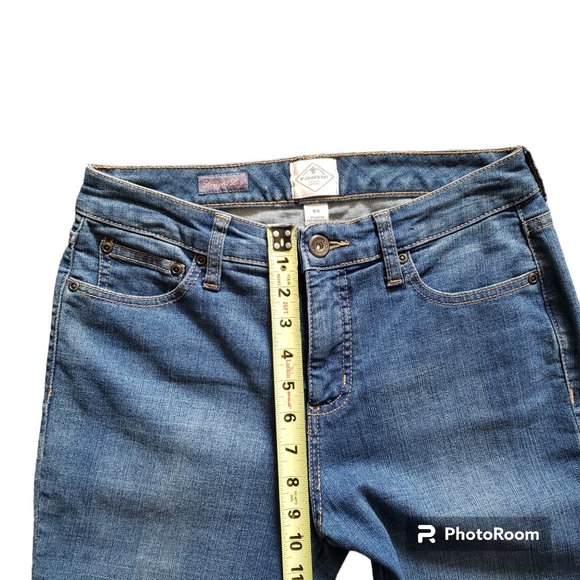 St John Bay Womens Petite Medium Wash Mid Rise Embroidered Denim Jeans Size 6P - Picture 7 of 8